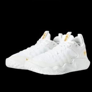 Under Armour Flow Ace Volleyball Womens Size 8.5 White Metallic Gold